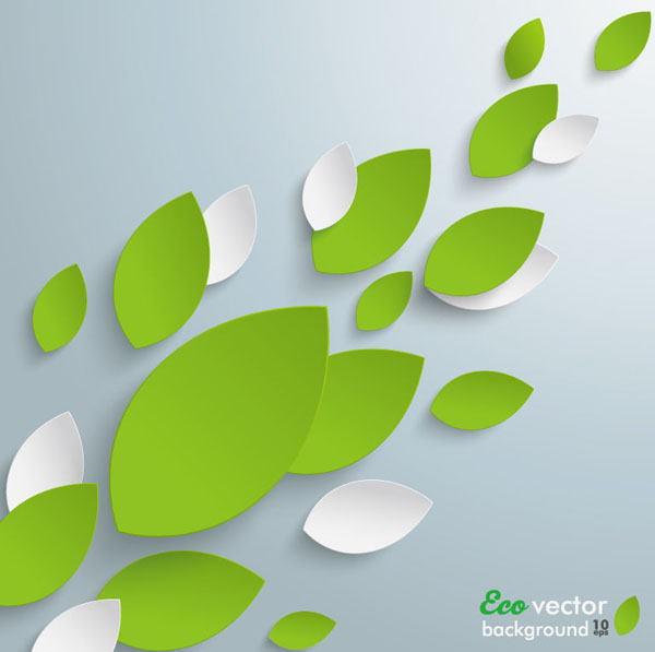 Paper leaves eco background vector paper leaves background vector background   