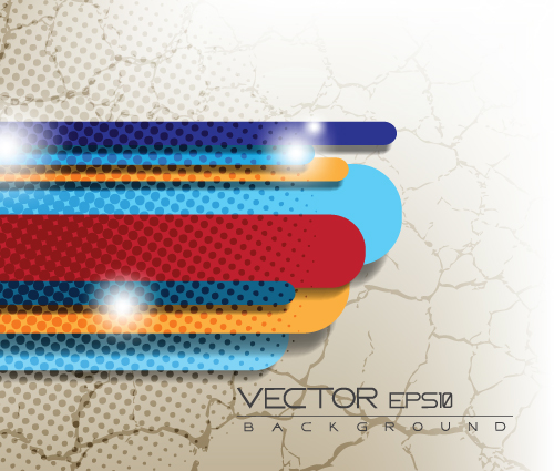 Set of Color abstract vector background art 04 color abstract   
