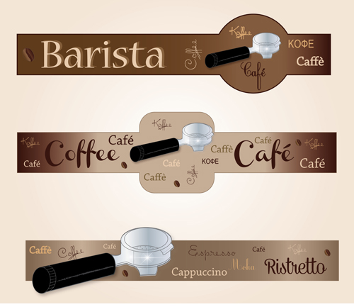 Coffee with cafe art banners vector 02 coffee cafe banners   