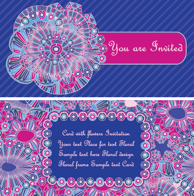 Ethnic patterns style invitation cards vector 04 patterns pattern invitation cards invitation ethnic card   