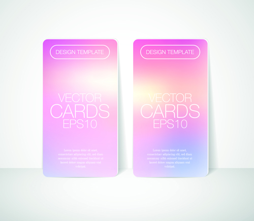 Blurred colored card vector design 03 colored card vector card blurred   