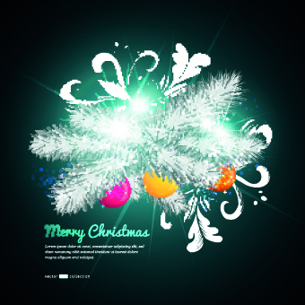 Beautiful Christmas baubles elements vector backgound 01 elements element christmas beautiful baubles   