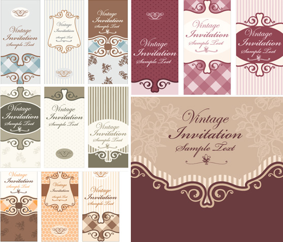 Decorative pattern background Vector Graphic 93191 texture pattern European-style cards background   