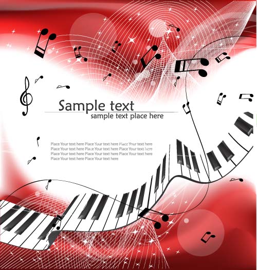 Abstract music art background vectors 04 music background abstract   