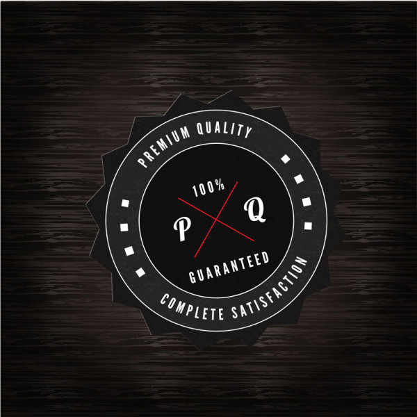 black label of Quality and guaranteed vector 01 quality label guaranteed black   