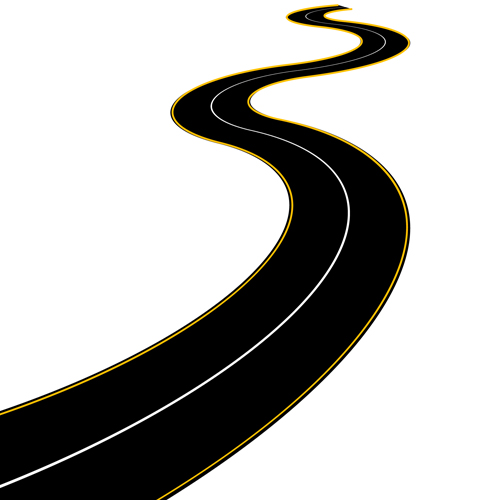 Different Winding road design vector 05 winding road different   