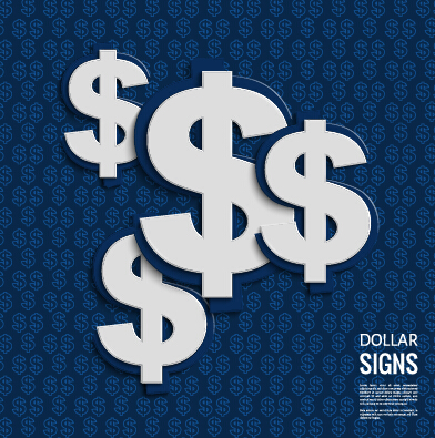 Creative dollar signs background vector 05 dollar signs dollar creative background vector background   