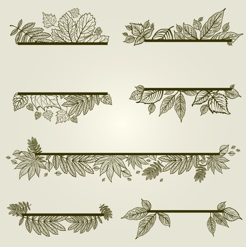 Vector Autumn Leafs Frames with Borders 04 frames frame borders border autumn   