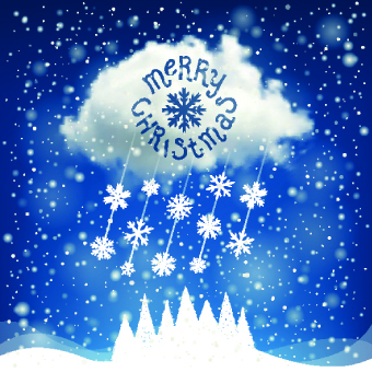 2014 Christmas snowflake with cloud background 03 cloud background cloud Christmas snow christmas background   