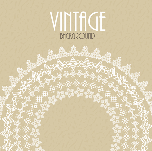 White lace with vintage background vectors white vintage lace background   