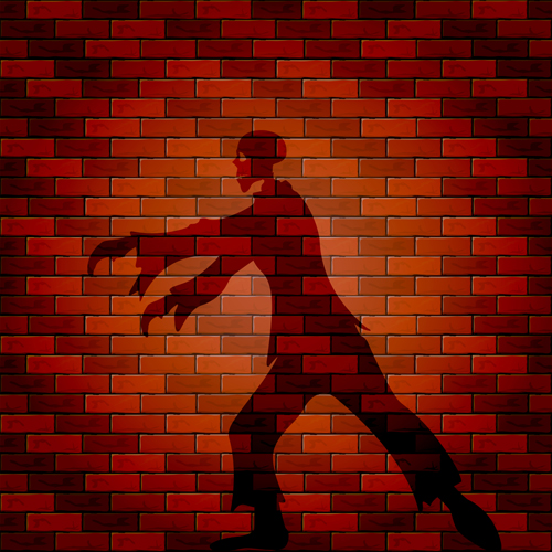 Halloween brick wall background vector 10 wall halloween brick background   