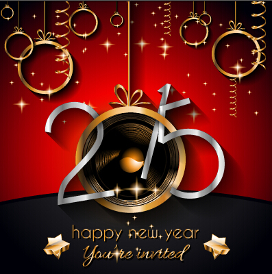 2015 new year golden ornaments background set 02 ornaments new year golden background 2015   