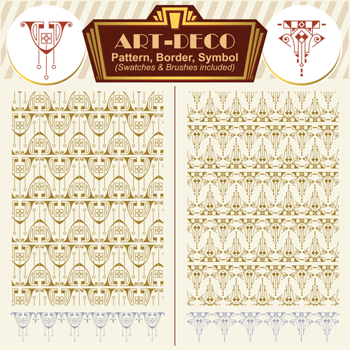 Art 34450 symbol pattern deco borders   