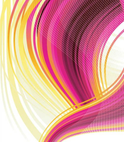 Colorful dynamic lines background set vector lines dynamic colorful background   