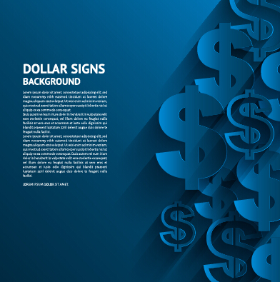 Creative dollar signs background vector 04 dollar signs dollar creative background   