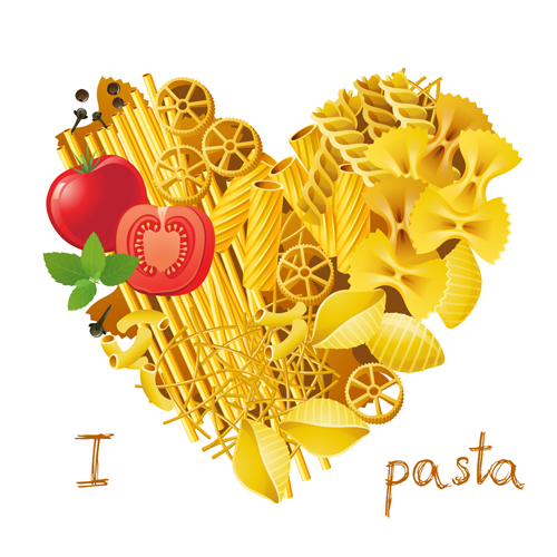 Traditional pasta art background vector 03 traditional Pasta background   