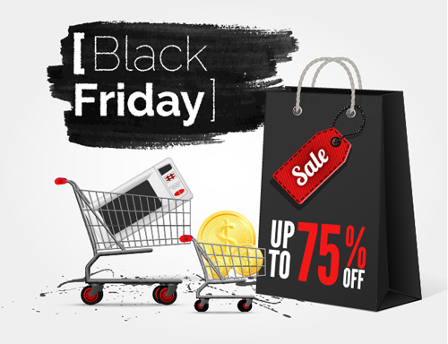 Black friday with ink sale background vector 04 sale ink friday black background   