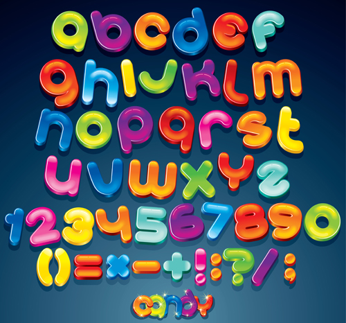 Funny alphabets creative design vector 01 funny creative alphabet   