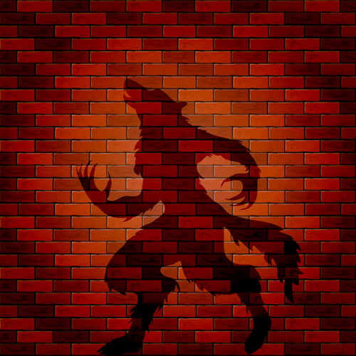 Halloween brick wall background vector 08 wall halloween brick background   