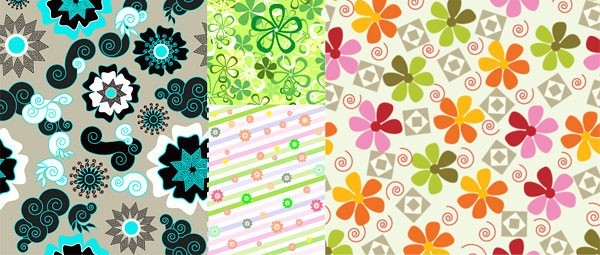 Fresh flower pattern seamless vector pattern fresh flower   