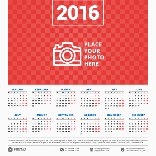 2016 company calendar creative design vector 14 creative company calendar 2016   
