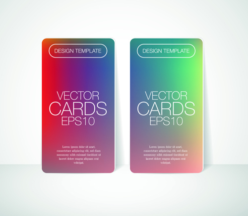 Blurred colored card vector design 02 colored card vector card blurred   