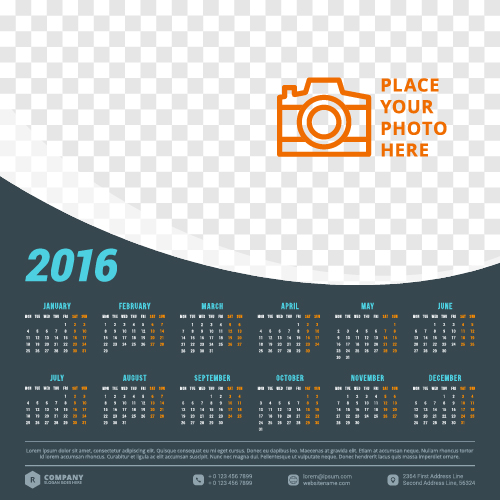 2016 company calendar creative design vector 07 creative company calendar 2016   