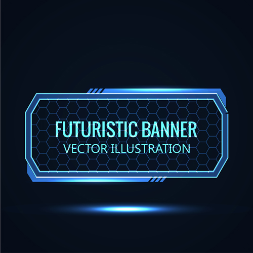 Futuristic banner concept vector 08 futuristic concept banner   