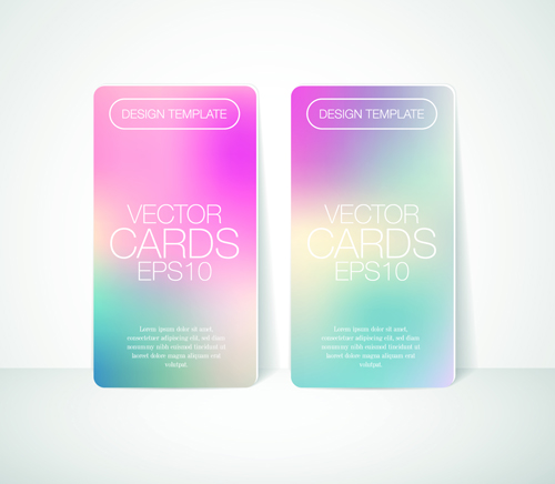 Blurred colored card vector design 05 colored card vector card blurred   