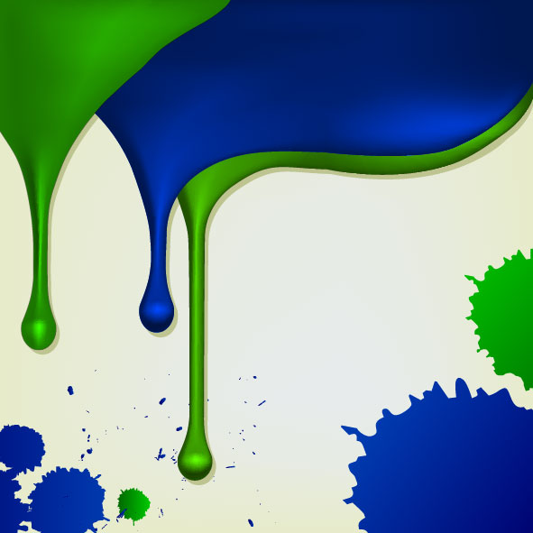 Set of Paint color drops vector background art 02 paint Drops color   