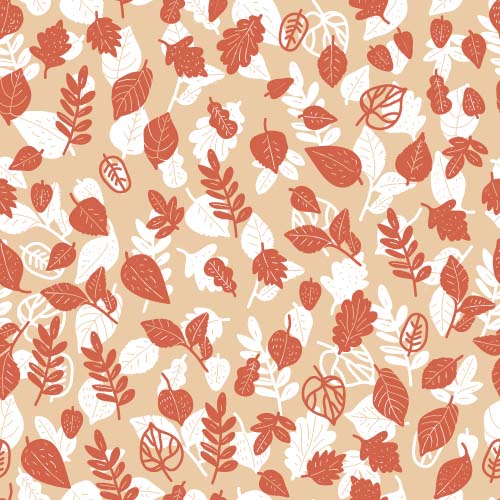 Simple leaves pattern seamless vector 03 simple seamless pattern leaves   