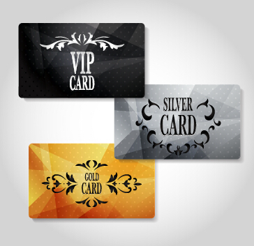 Luxury VIP cards set vector 06 vip card vip luxury class cards   