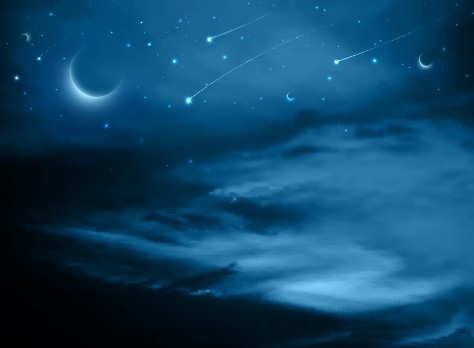 Night sky with meteor vector background Vector Background meteor background   