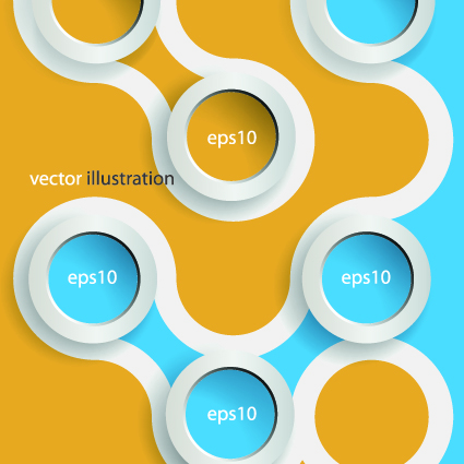 3D Circle vector background 01 circle backgrounds   