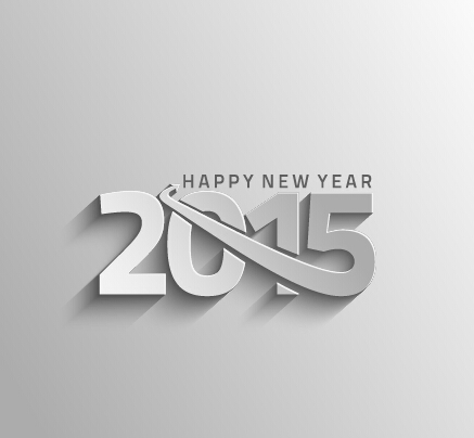 New year 2015 text design set 02 vector text new year 2015   