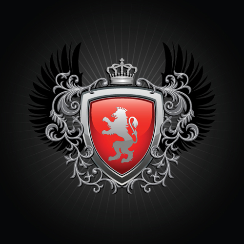 Luxury Coat of arms design elements vector graphics 01 luxury elements element Coat arms   