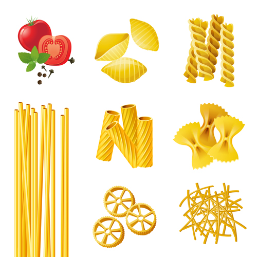 Traditional pasta art background vector 02 traditional Pasta background   