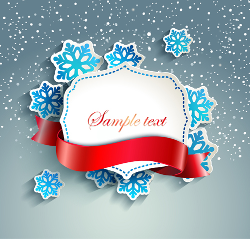 Winter christmas and new year frame backgrounds 01 winter new year frame christmas background   