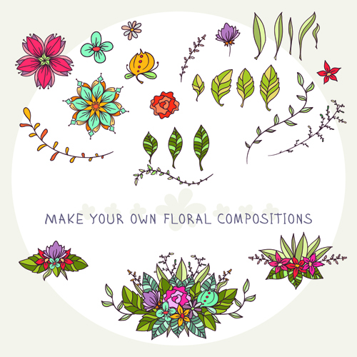 Flower decor illustration vector 01 illustration flower floral decor   