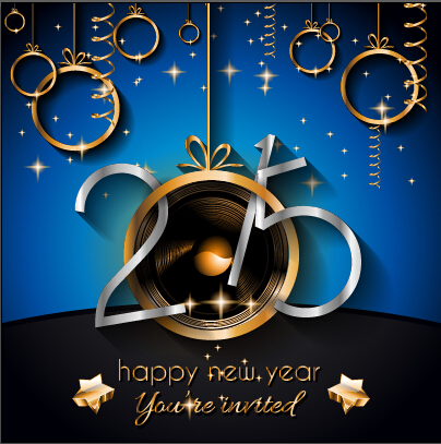 2015 new year golden ornaments background set 03 ornaments new year golden background 2015   