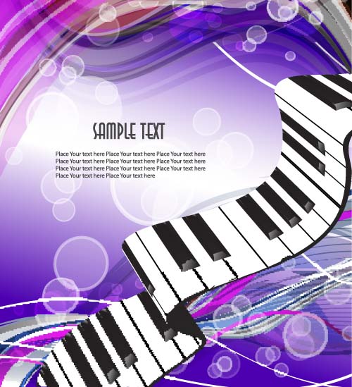 Abstract music art background vectors 05 music background abstract   