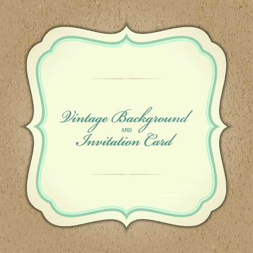 Vintage Invitations card background vector 03 vintage invitation card background card   