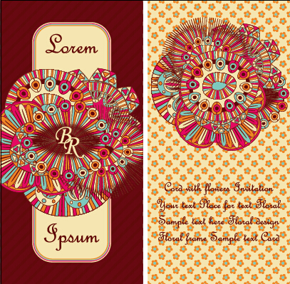 Ethnic patterns style invitation cards vector 05 patterns pattern invitation cards invitation ethnic cards   