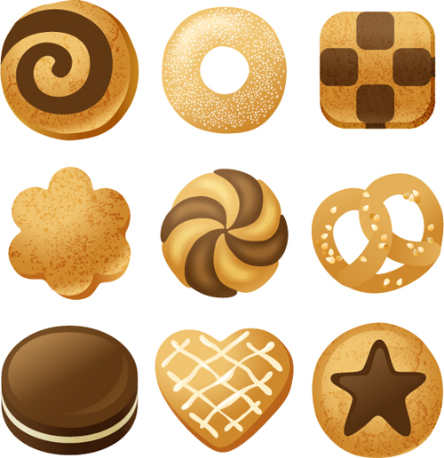 Biscuit food design vectors 03 food design biscuit   