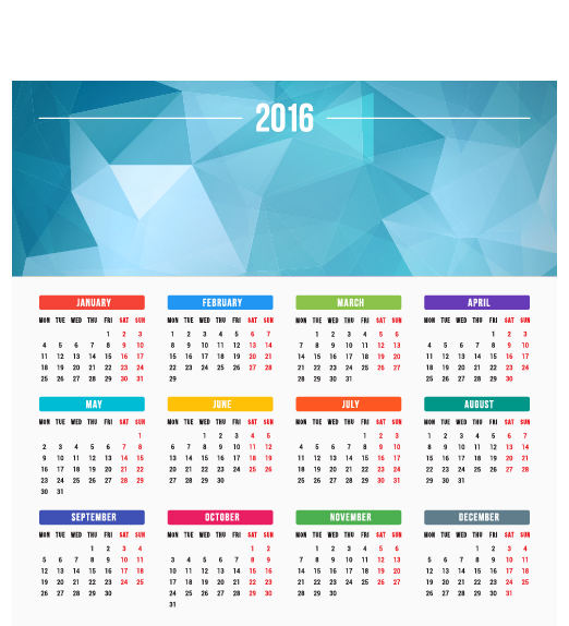 2016 company calendar creative design vector 10 creative company calendar 2016   