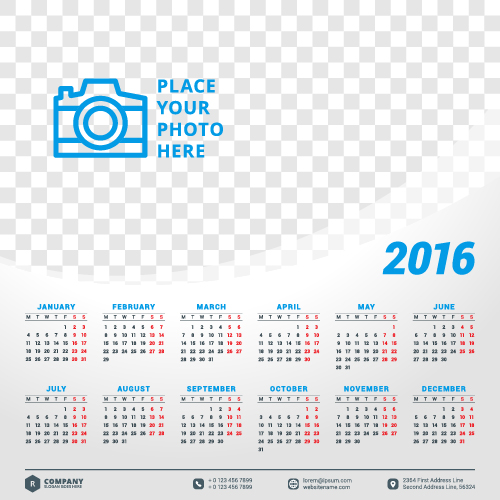 2016 company calendar creative design vector 06 creative company calendar 2016   
