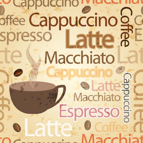 Natural coffee creative background vector 01 creative coffee background   