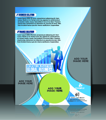 Business flyer and brochure cover design vector 33 magazine flyer cover business brochure   