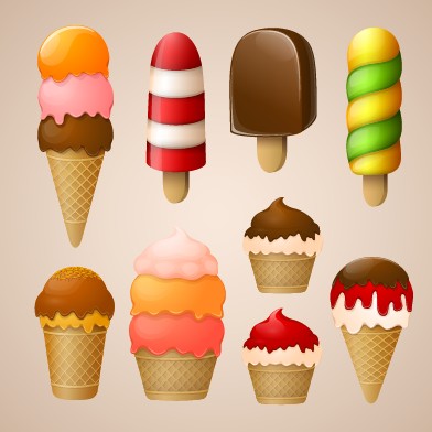 Different ice cream creative design ice cream different creative cream   