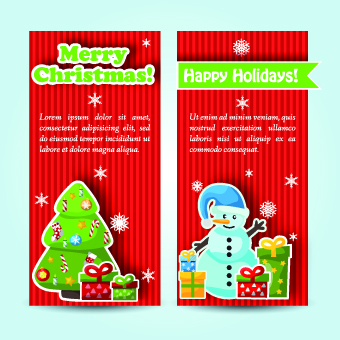 Christmas elements with santa vector banner 04 santa elements element christmas banner   